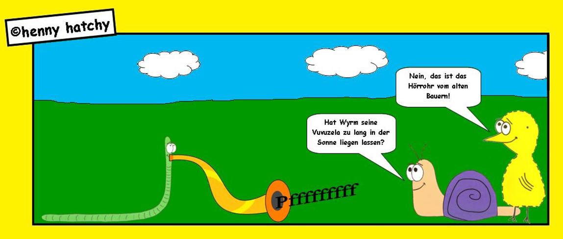 Henny hatchy Sniggel Wyrm Plumbee jimjams Küken Spinne Schnecke Hummel Regenwurm Wurm Comic Cartoon Vuvuzela Wm Weltmeisterschaft Südafrika 