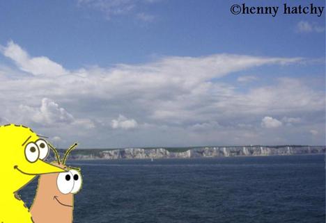 henny hatchy Küste England Kreidefelsen henny hatchy Sniggel Geschenk Henny hatchy Sniggel Wyrm Plumbee jimjams Küken Spinne Schnecke Hummel Regenwurm Wurm Comic Cartoon