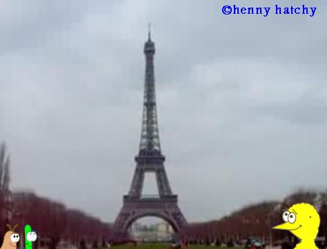 henny hatchy Eiffelturm Paris Frankreich henny hatchy Sniggel Geschenk Henny hatchy Sniggel Wyrm Plumbee jimjams Küken Spinne Schnecke Hummel Regenwurm Wurm Comic Cartoon
