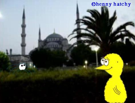 henny hatchy Blaue Moschee Istanbul Türkei henny hatchy Sniggel Geschenk Henny hatchy Sniggel Wyrm Plumbee jimjams Küken Spinne Schnecke Hummel Regenwurm Wurm Comic Cartoon