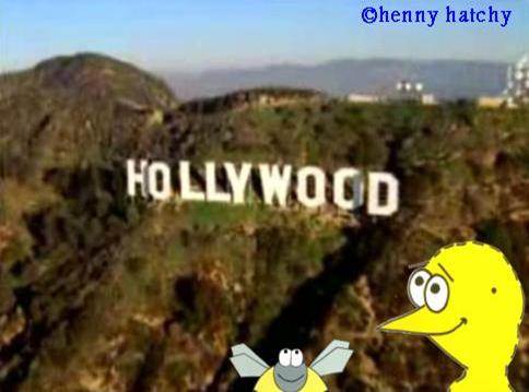 henny hatchy Hollywood Los Angeles USA henny hatchy Sniggel Geschenk Henny hatchy Sniggel Wyrm Plumbee jimjams Küken Spinne Schnecke Hummel Regenwurm Wurm Comic Cartoon